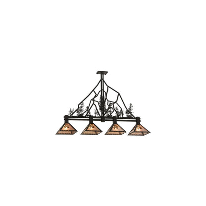Tall Pines 4 Light 12" Wide Linear Pendant