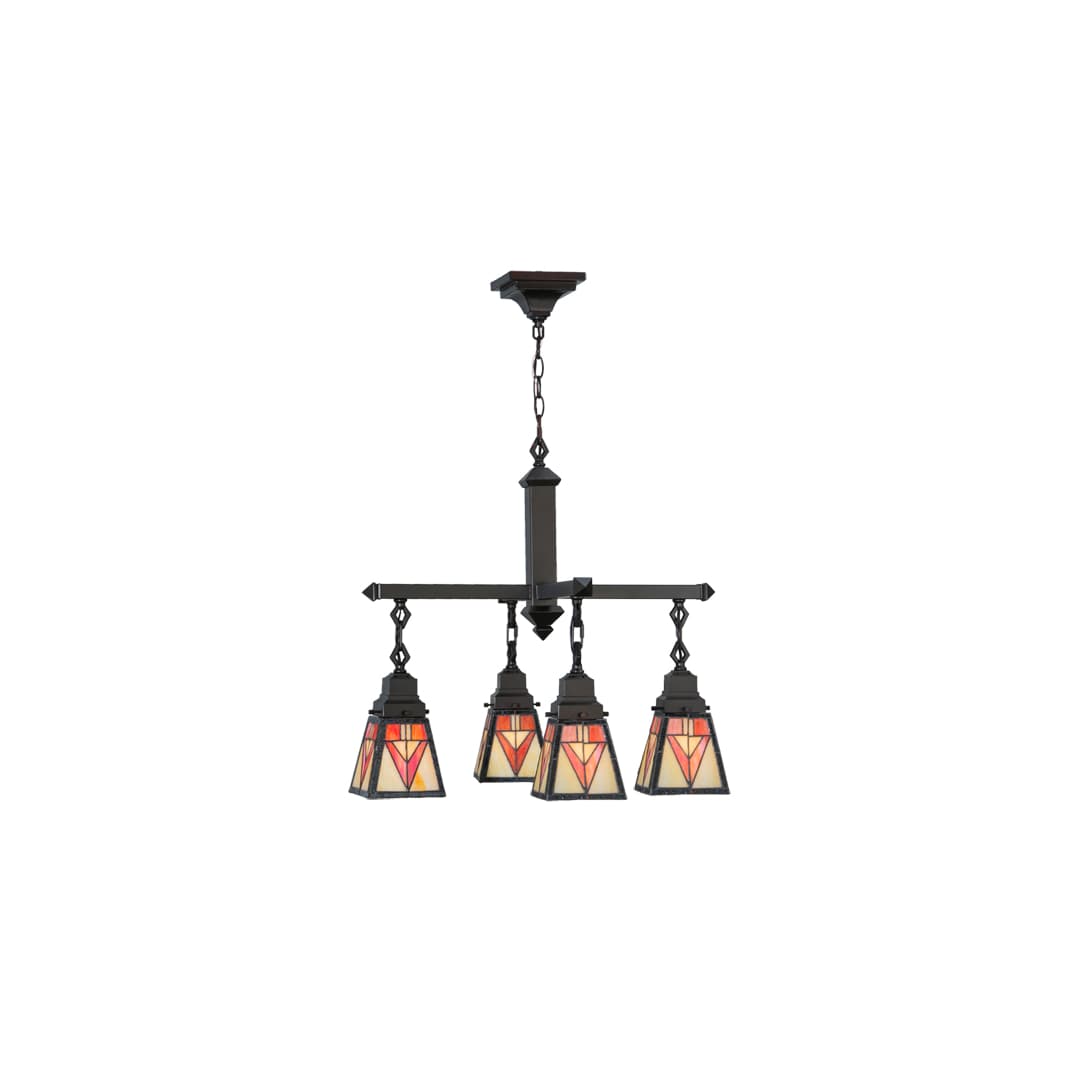 Otero Mission 4 Light 24" Wide Chandelier