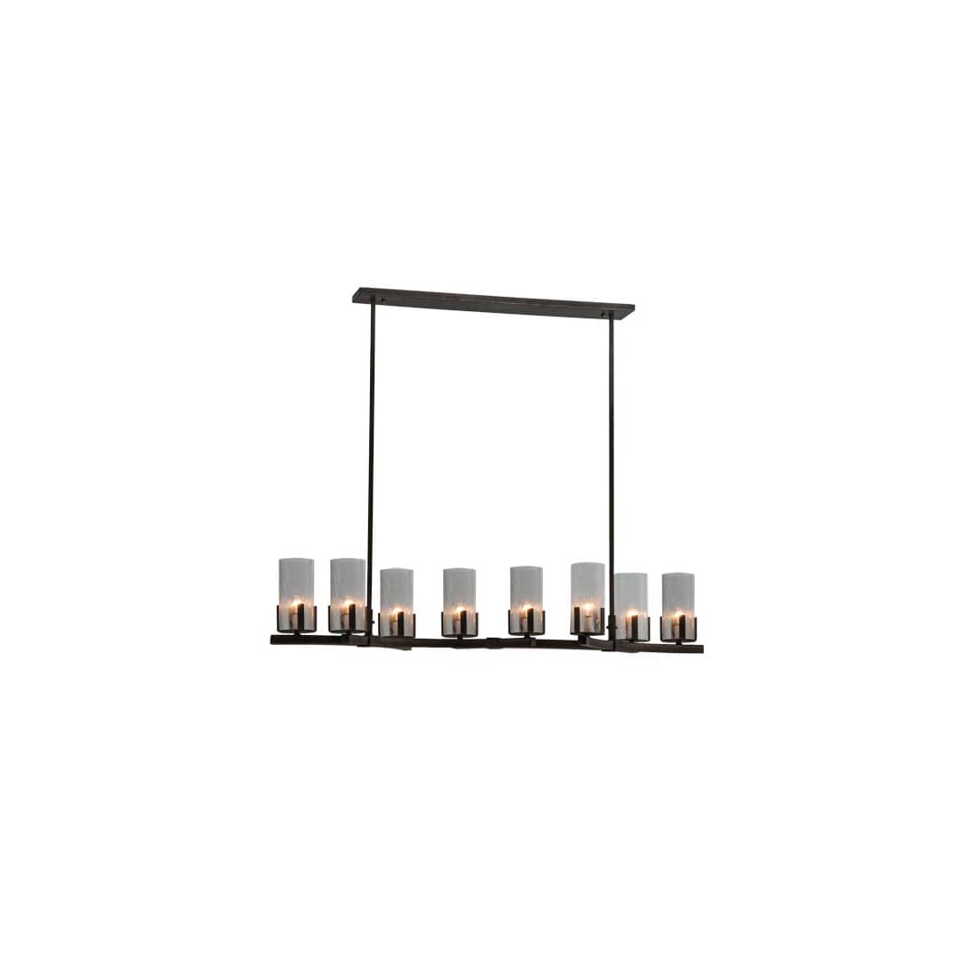Long Cero 8 Light 16" Wide Linear Chandelier