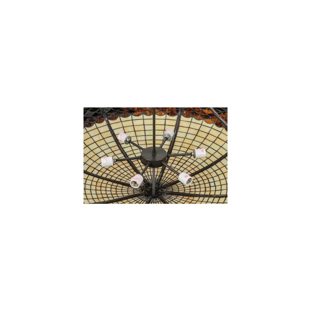 Greenbriar Oak 6 Light 45" Wide Pendant