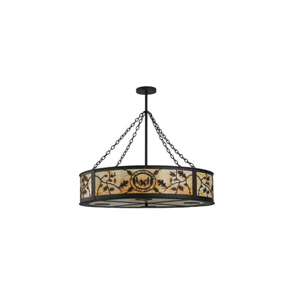 Personalized 6 Light 45" Wide Suspension Pendant