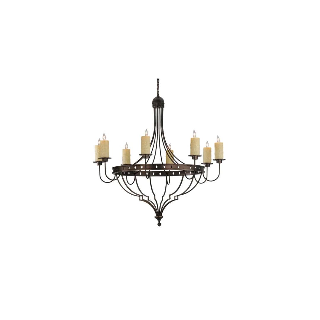 Bottini 8 Light 48" Wide Pillar Candle Style Chandelier
