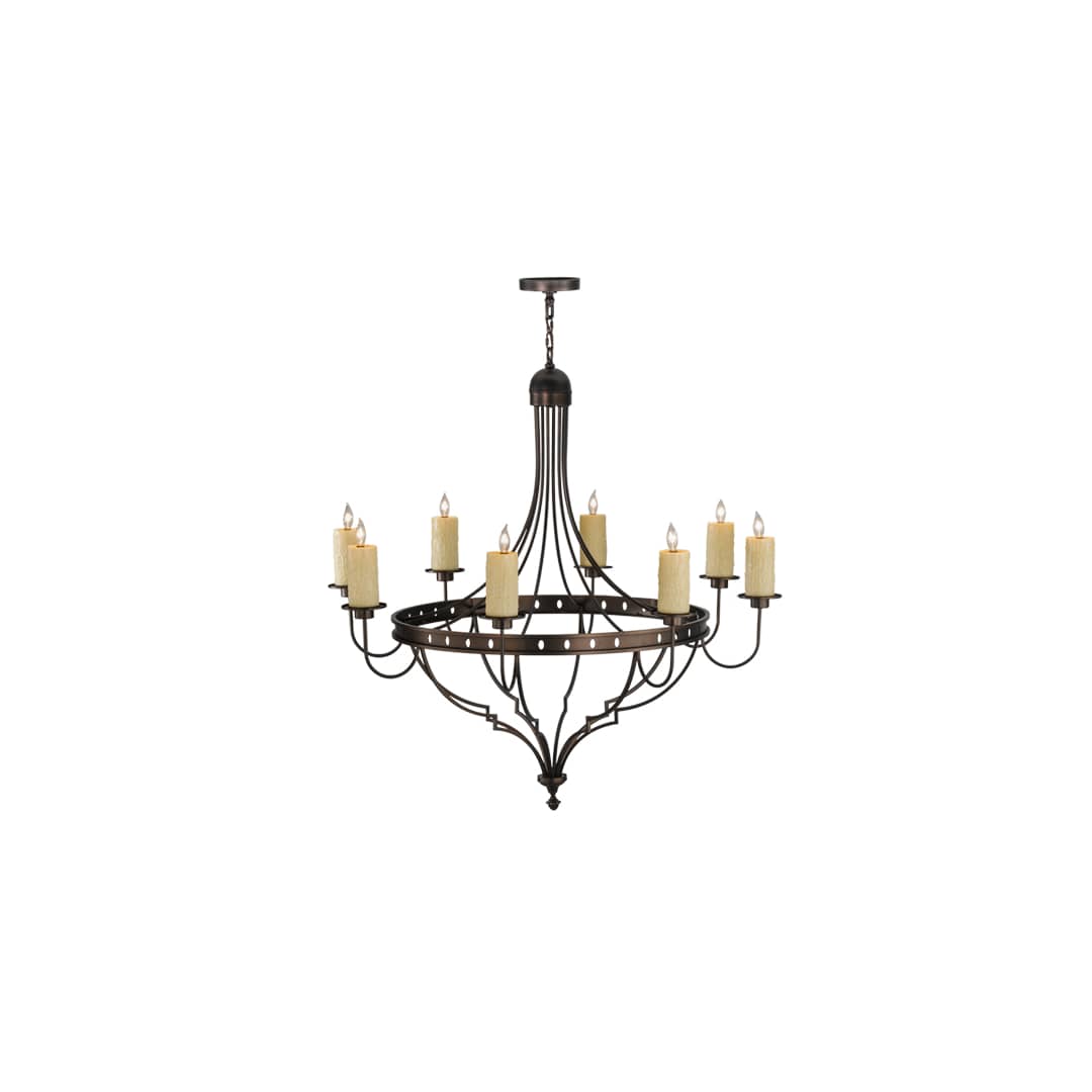Bottini 8 Light 48" Wide Pillar Candle Style Chandelier