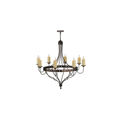 Bottini 8 Light 48" Wide Pillar Candle Style Chandelier