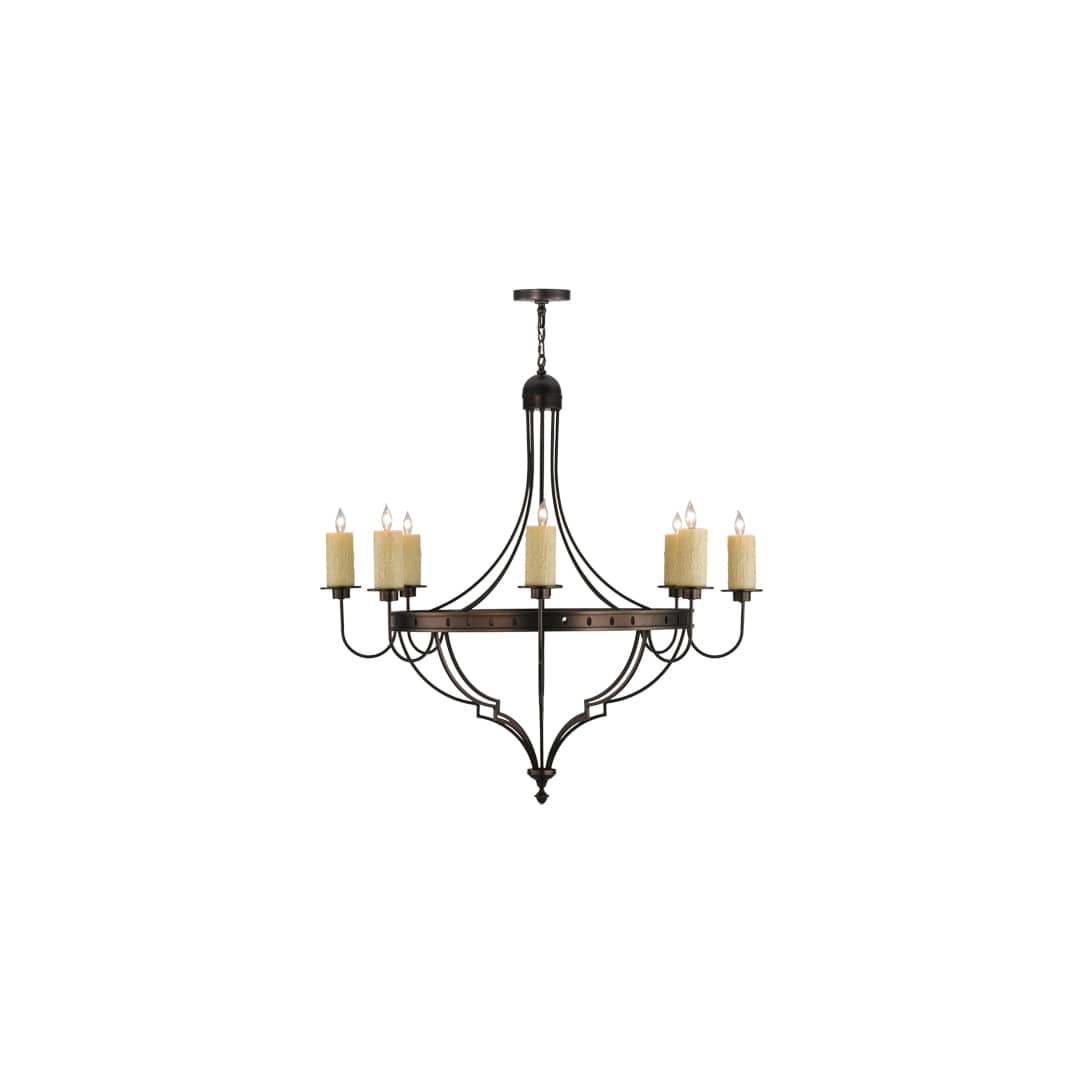 Bottini 8 Light 48" Wide Pillar Candle Style Chandelier