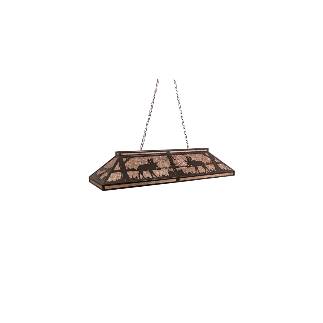 Moose at Lake 9 Light 18" Wide Linear Pendant
