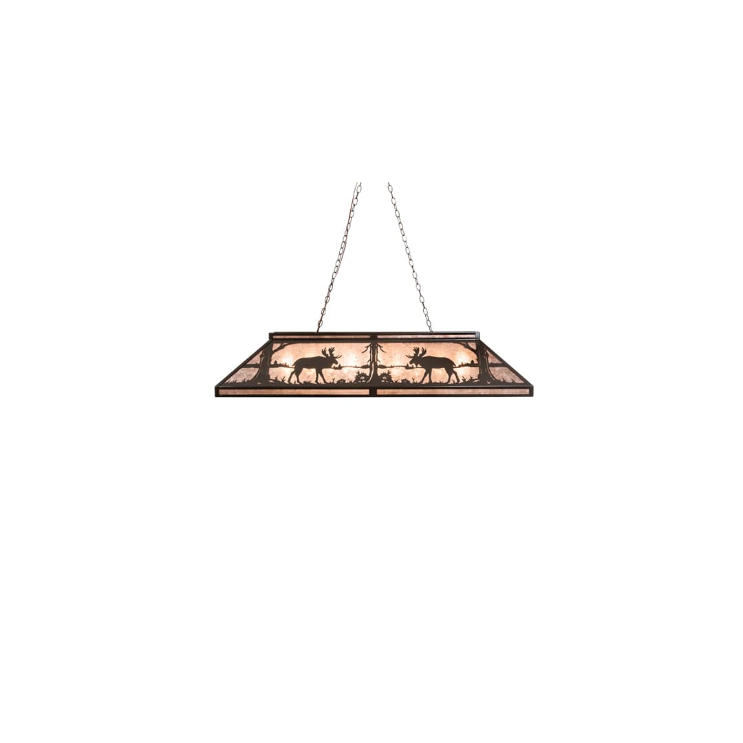 Moose at Lake 9 Light 18" Wide Linear Pendant