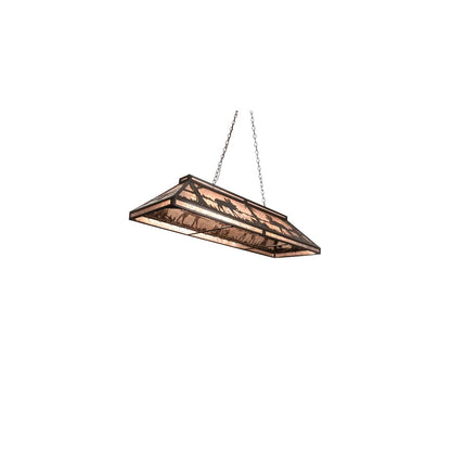 Moose at Lake 9 Light 18" Wide Linear Pendant