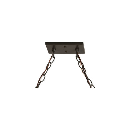 Moose at Lake 9 Light 18" Wide Linear Pendant