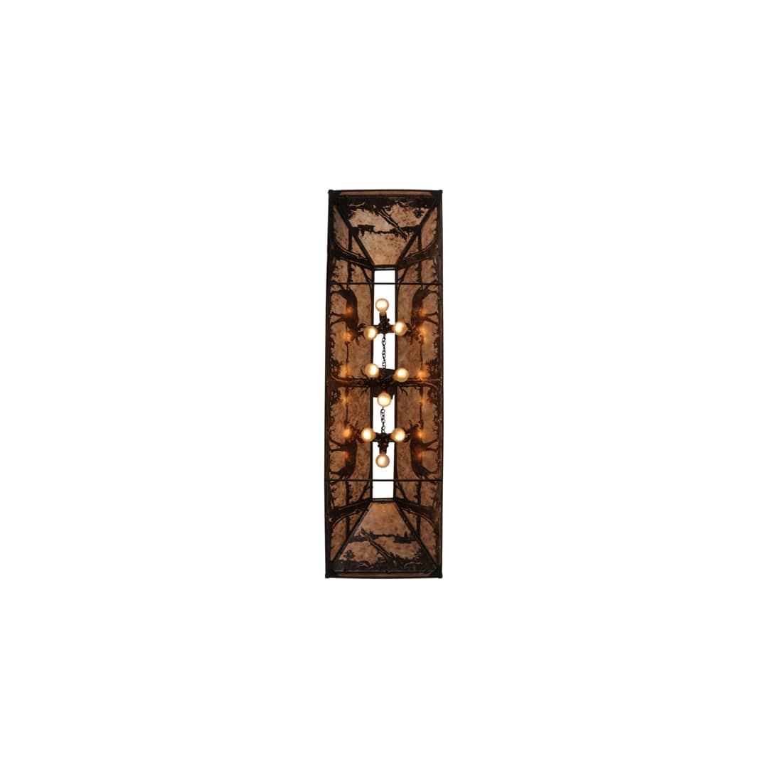 Moose at Lake 9 Light 18" Wide Linear Pendant