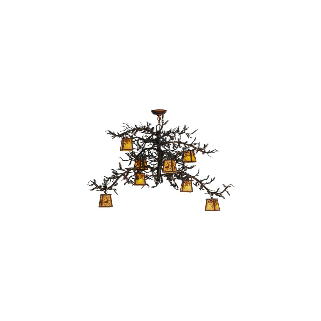 Pine Branch 8 Light 48" Wide Chandelier
