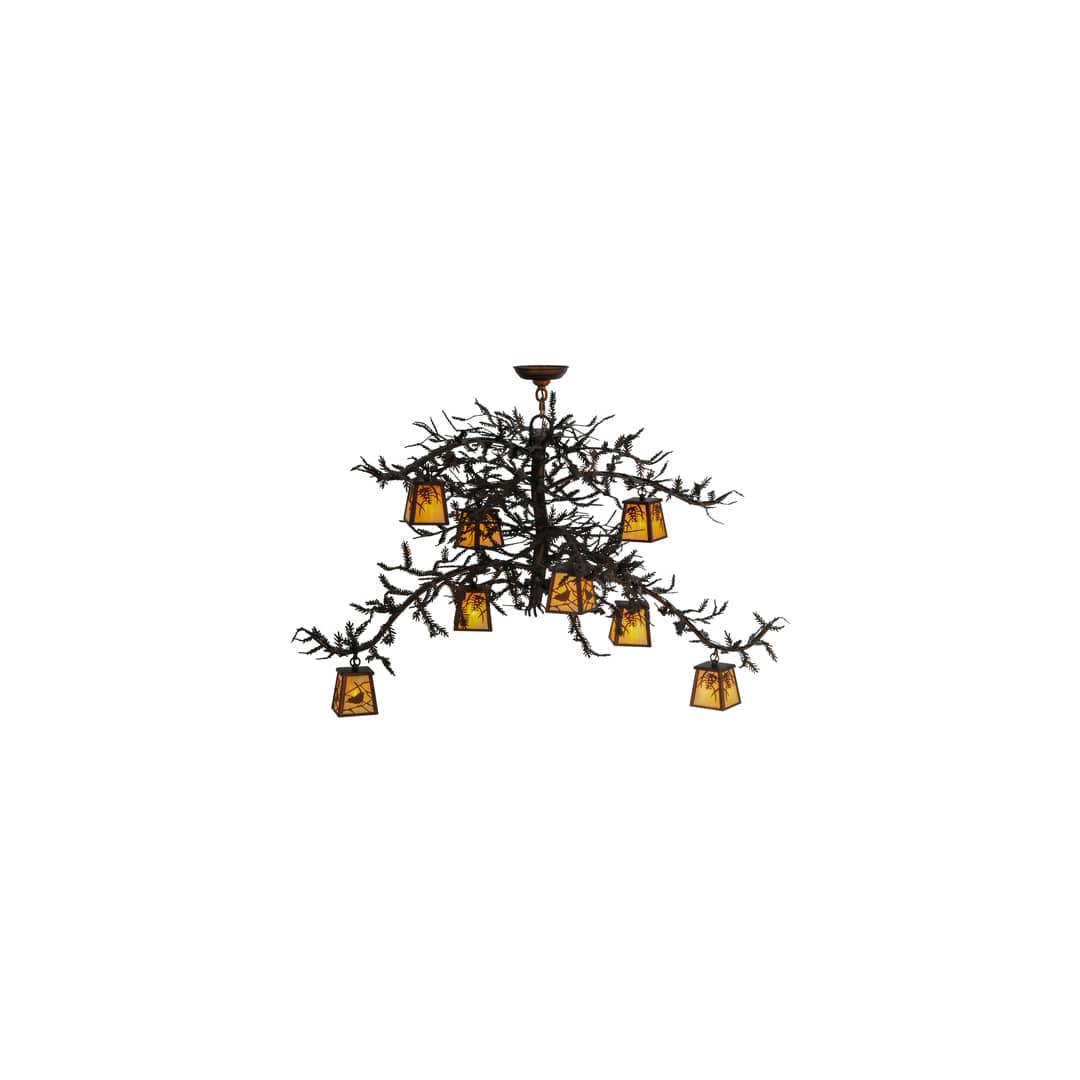 Pine Branch 8 Light 48" Wide Chandelier