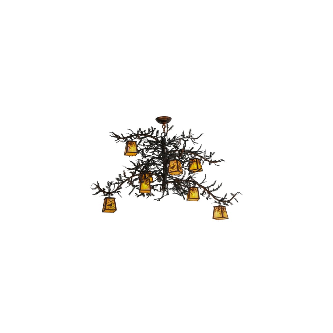 Pine Branch 8 Light 48" Wide Chandelier
