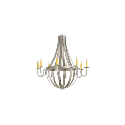 Barrel Stave Metallo 8 Light 48" Wide Taper Candle Empire Chandelier
