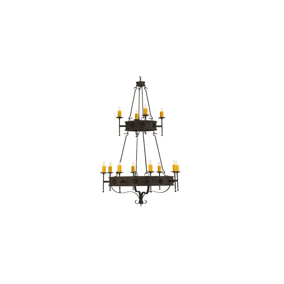 Lorenzo 12 Light 48" Wide Taper Candle Ring Chandelier