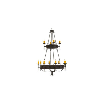 Lorenzo 12 Light 48" Wide Taper Candle Ring Chandelier