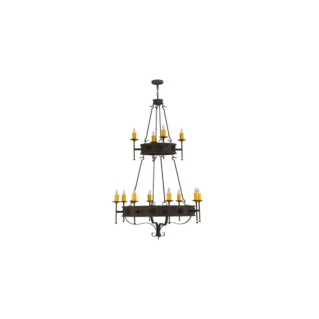 Lorenzo 12 Light 48" Wide Taper Candle Ring Chandelier