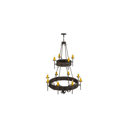 Lorenzo 12 Light 48" Wide Taper Candle Ring Chandelier