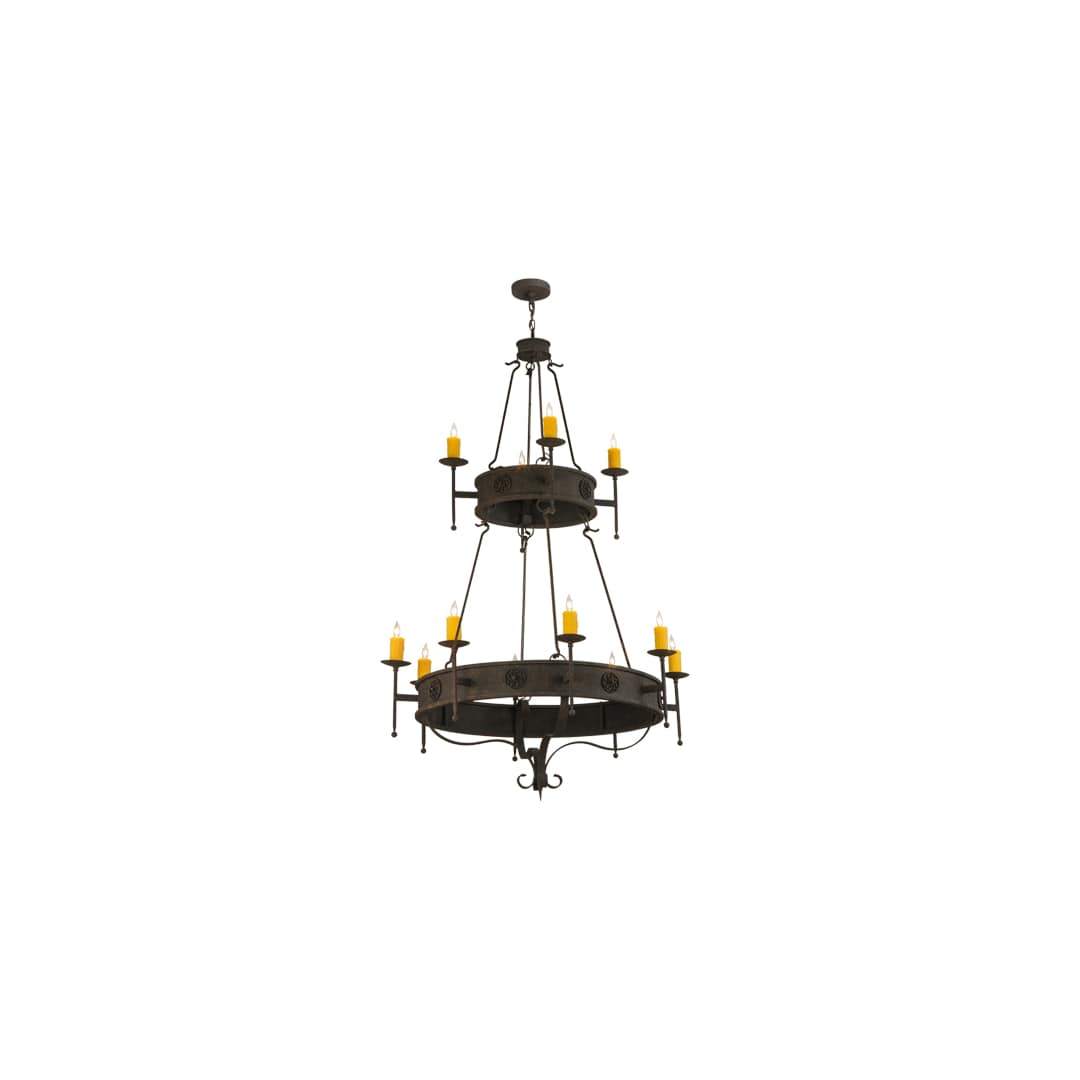 Lorenzo 12 Light 48" Wide Taper Candle Ring Chandelier
