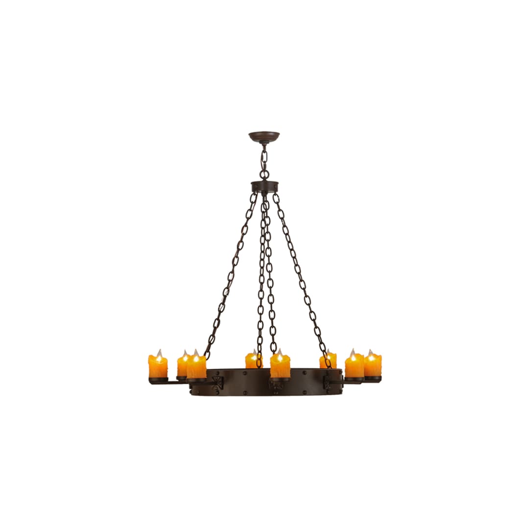 Kingston 8 Light 48" Wide Pillar Candle Ring Chandelier