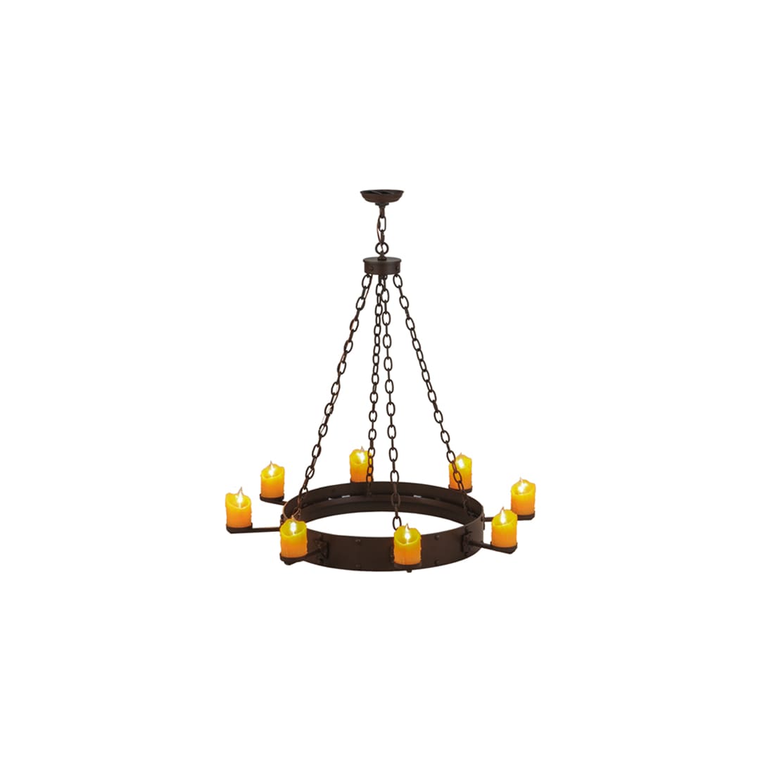 Kingston 8 Light 48" Wide Pillar Candle Ring Chandelier