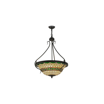 Tiffany Roman 4 Light 27" Wide Pendant