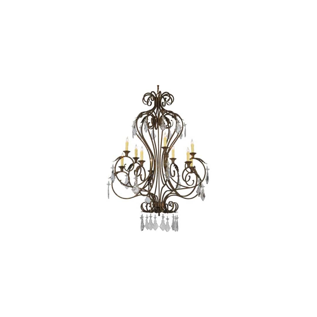 Josephine 10 Light 48" Wide Taper Candle Empire Chandelier