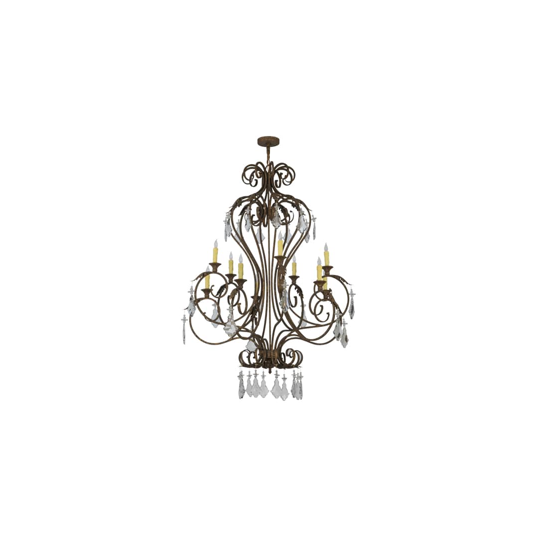 Josephine 10 Light 48" Wide Taper Candle Empire Chandelier