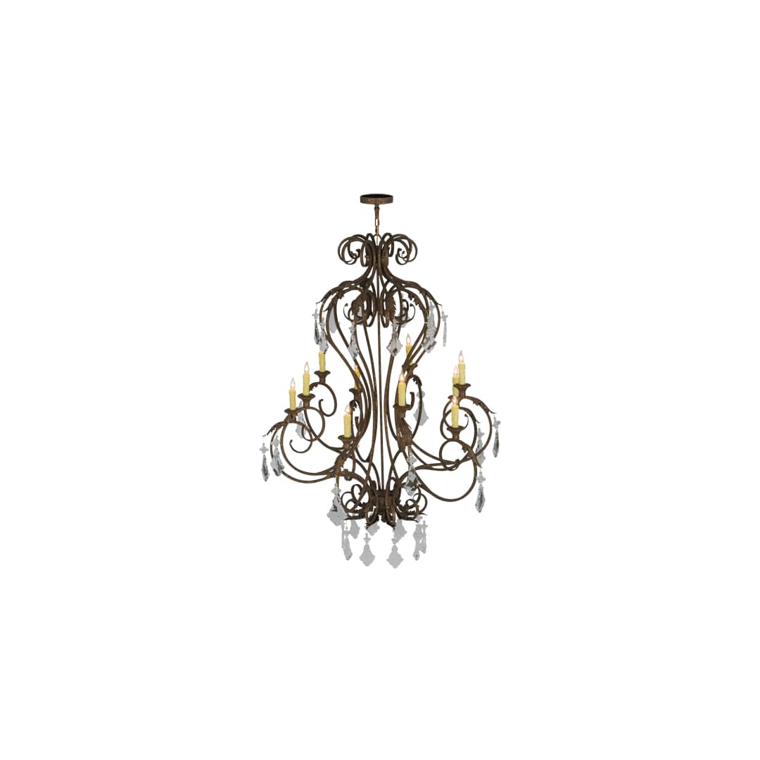 Josephine 10 Light 48" Wide Taper Candle Empire Chandelier