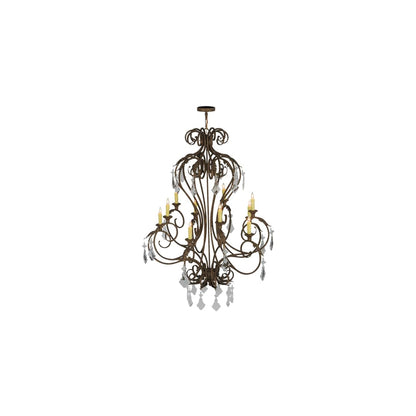 Josephine 10 Light 48" Wide Taper Candle Empire Chandelier