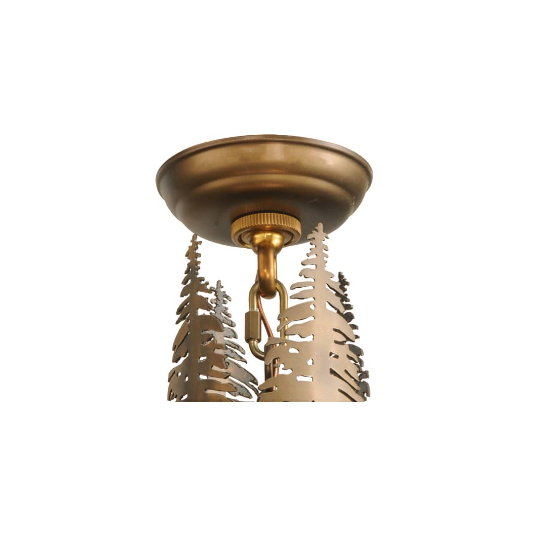 Quail Hunter with Dog 4 Light 24" Wide Pendant