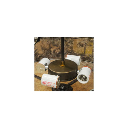Quail Hunter with Dog 4 Light 24" Wide Pendant