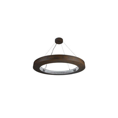 Hickory Treasures 40" Wide Wood Pendant
