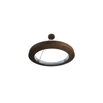 Hickory Treasures 40" Wide Wood Pendant