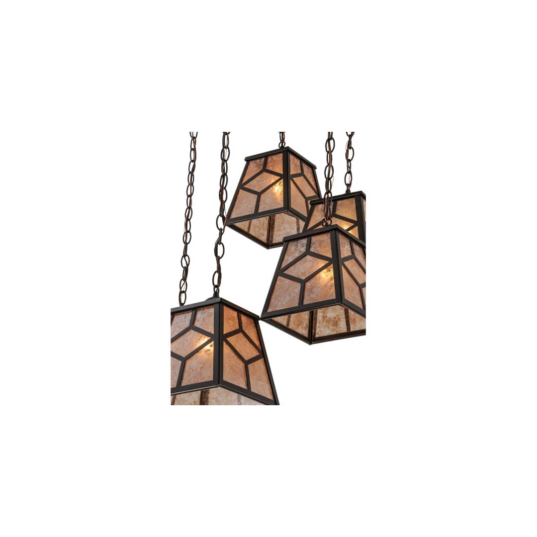 Craftsman 6 Light 27" Wide Multi Light Pendant