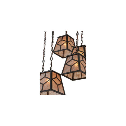 Craftsman 6 Light 27" Wide Multi Light Pendant