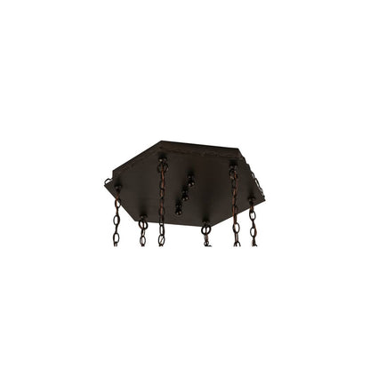 Craftsman 6 Light 27" Wide Multi Light Pendant