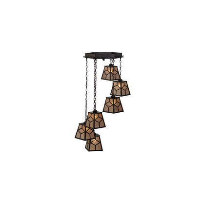 Craftsman 6 Light 27" Wide Multi Light Pendant