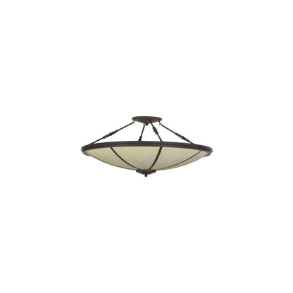Commerce 4 Light 45" Wide Semi-Flush Bowl Ceiling Fixture - Cafe-Noir Finish