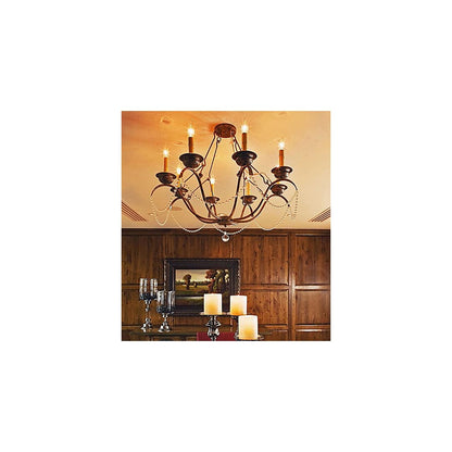 Jaya 8 Light 32" Wide Crystal Candle Style Chandelier
