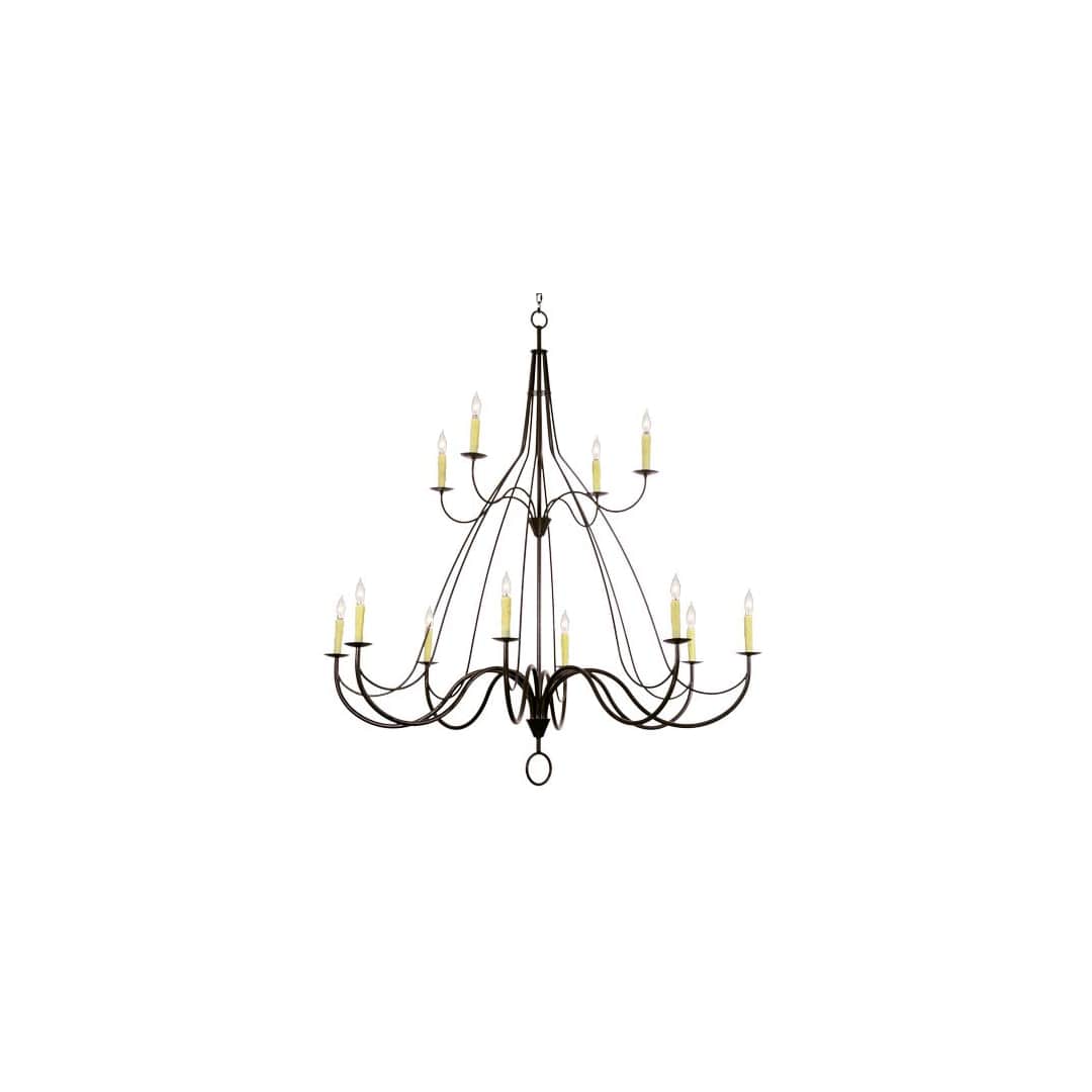 Bell 12 Light 68" Wide Taper Candle Style Chandelier