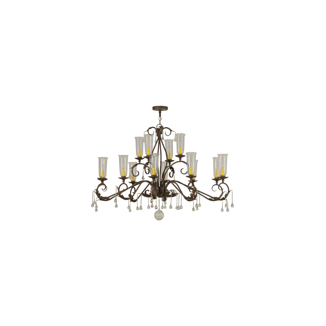 Long Windsor 14 Light 38" Wide Chandelier