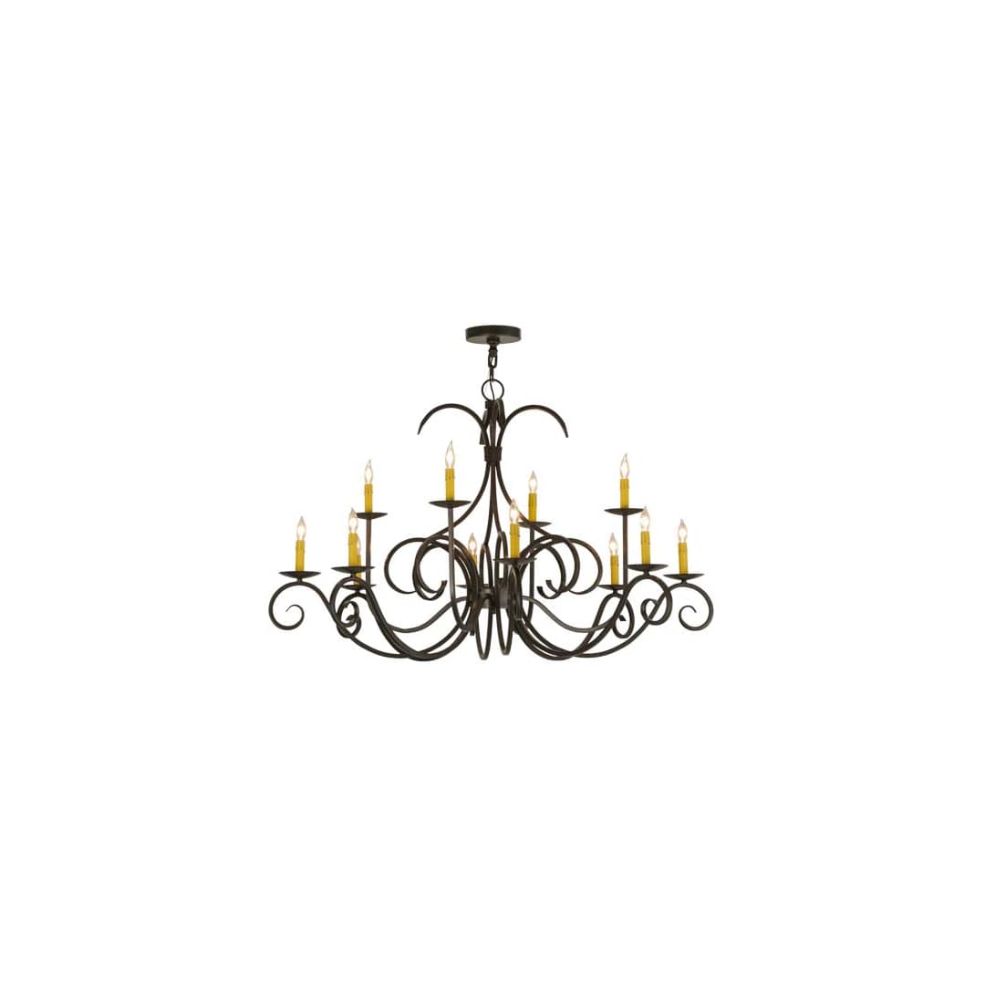 Cypress 12 Light 48" Wide Taper Candle Style Chandelier
