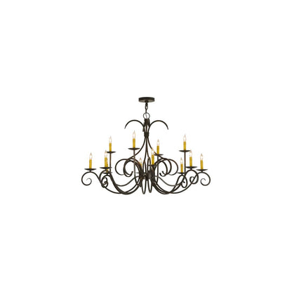 Cypress 12 Light 48" Wide Taper Candle Style Chandelier
