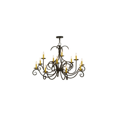 Cypress 12 Light 48" Wide Taper Candle Style Chandelier
