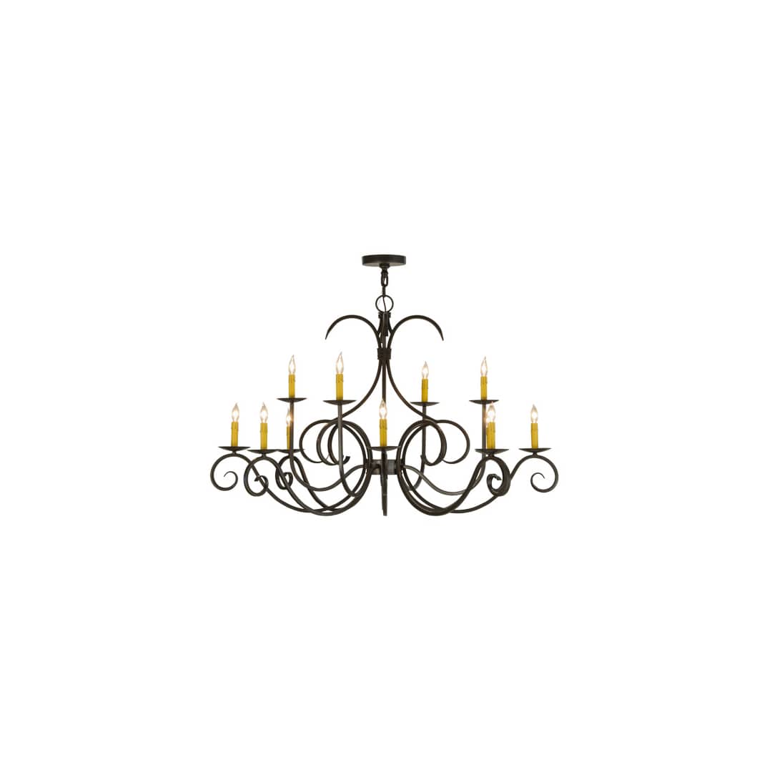 Cypress 12 Light 48" Wide Taper Candle Style Chandelier