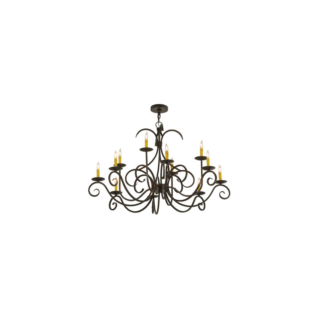 Cypress 12 Light 48" Wide Taper Candle Style Chandelier