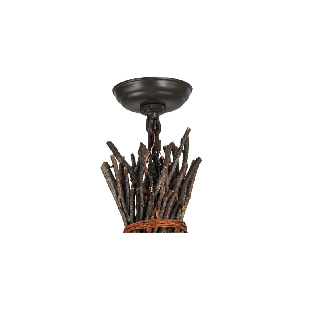 Twigs 35" Wide Taper Candle Pendant