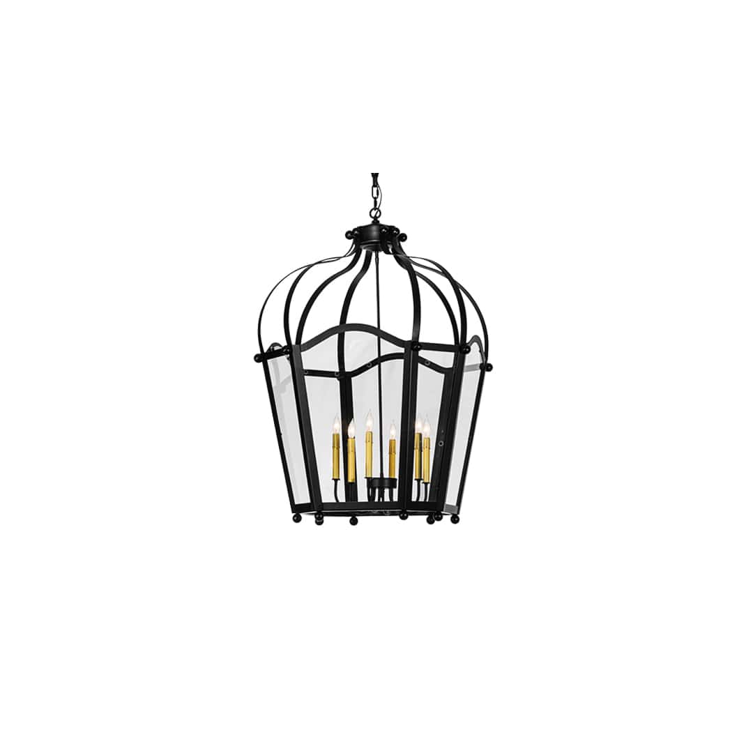 Citadel 6 Light 33" Wide Taper Candle Pendant