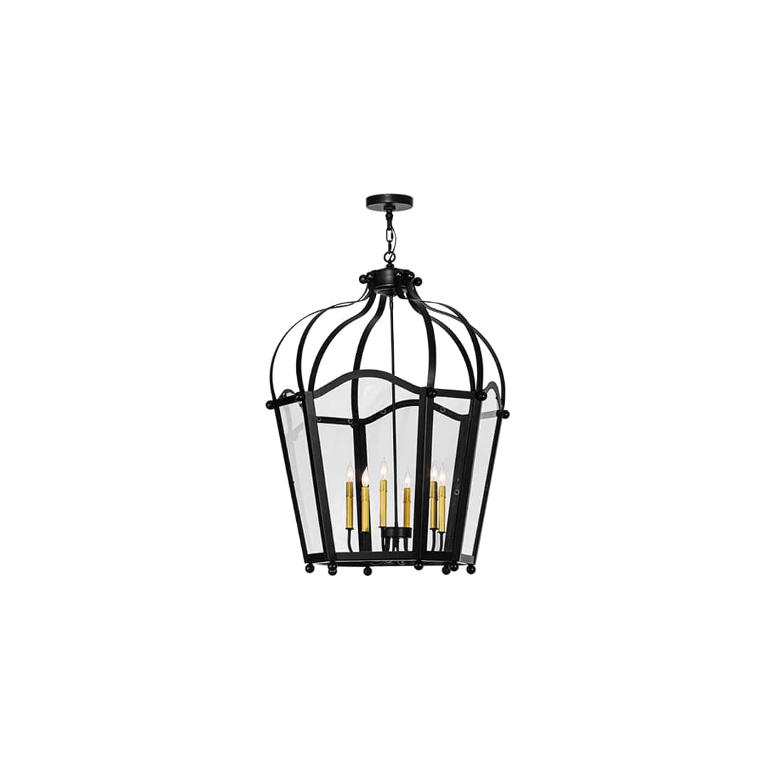 Citadel 6 Light 33" Wide Taper Candle Pendant